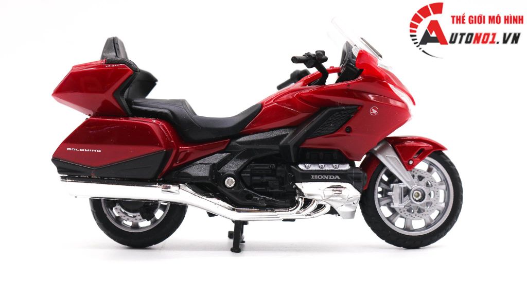 MÔ HÌNH XE HONDA GOLDWING 2020 RED 1:18 WELLY 3543