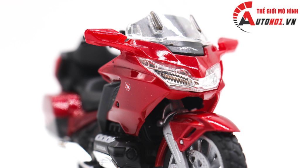 MÔ HÌNH XE HONDA GOLDWING 2020 RED 1:18 WELLY 3543