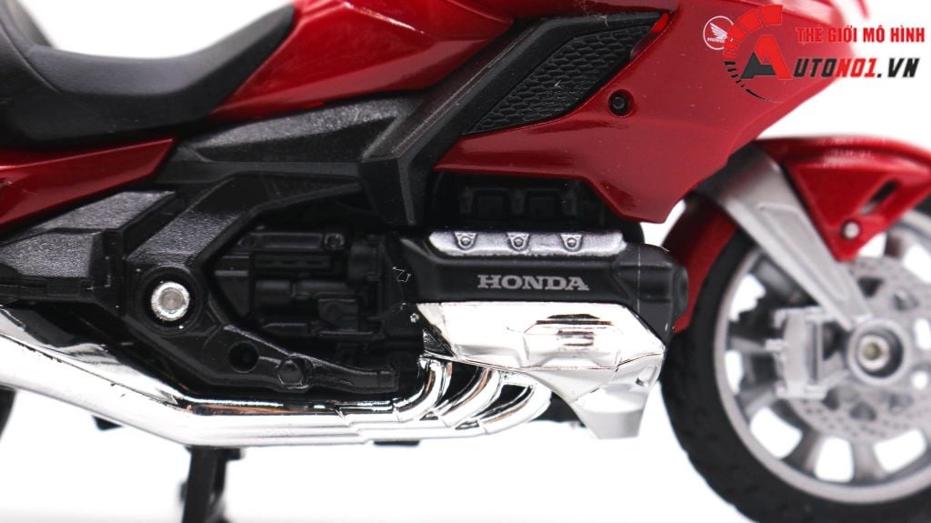 MÔ HÌNH XE HONDA GOLDWING 2020 RED 1:18 WELLY 3543