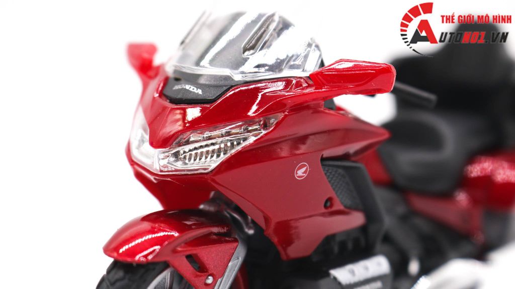 MÔ HÌNH XE HONDA GOLDWING 2020 RED 1:18 WELLY 3543