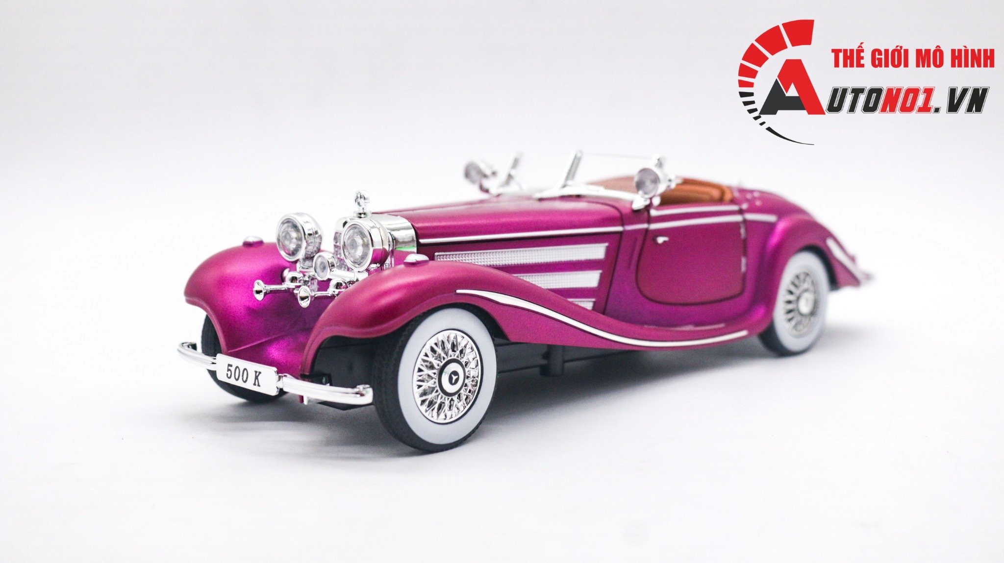  Mô hình xe ô tô Mercedes- Benz 500K tỉ lệ 1:24 Jinglifang OT286 