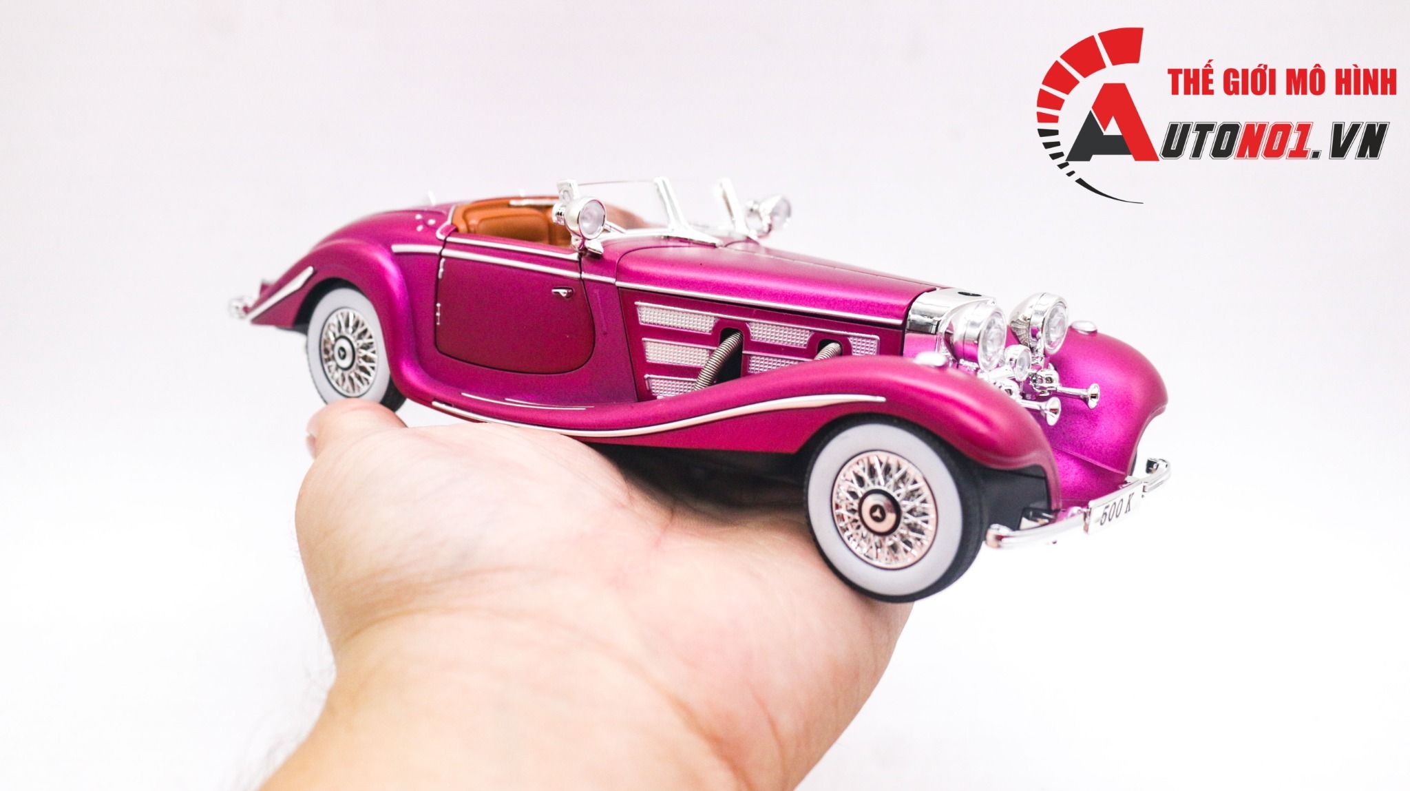  Mô hình xe ô tô Mercedes- Benz 500K tỉ lệ 1:24 Jinglifang OT286 