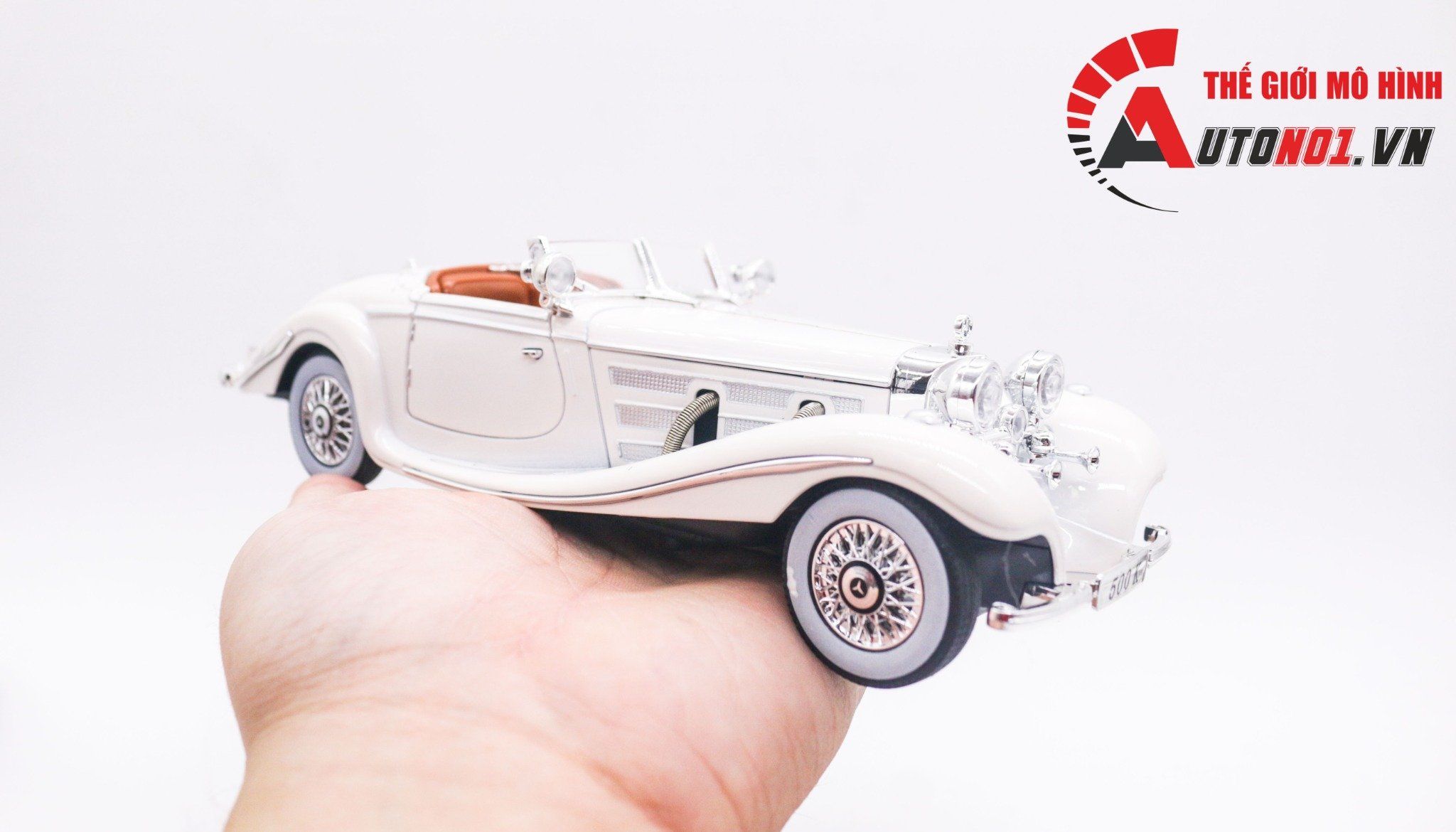  Mô hình xe ô tô Mercedes- Benz 500K tỉ lệ 1:24 Jinglifang OT286 