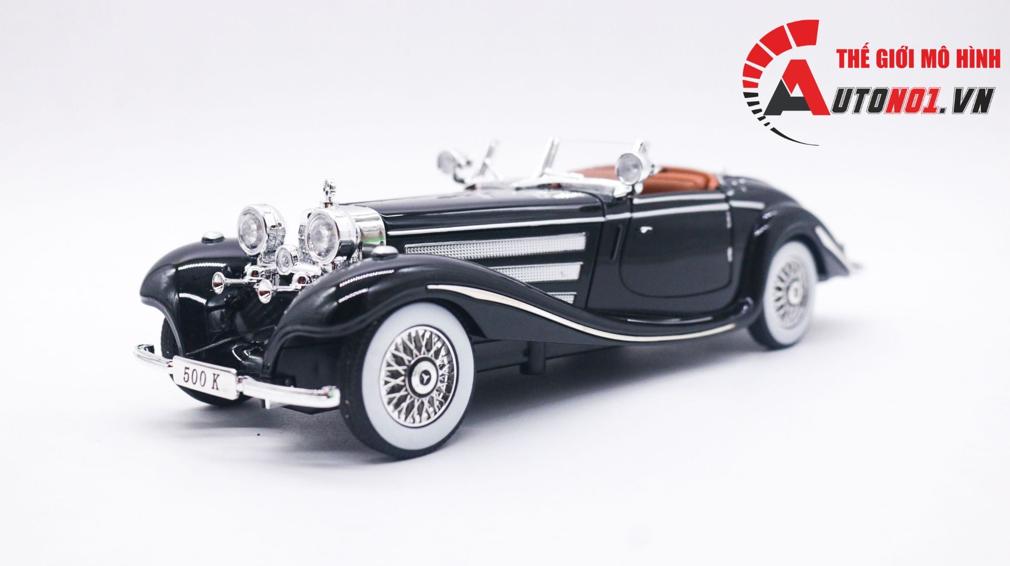  Mô hình xe ô tô Mercedes- Benz 500K tỉ lệ 1:24 Jinglifang OT286 