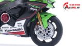  Mô hình xe cao cấp Kawasaki Ninja ZX-10R độ nồi, phuộc trước, ghi đông, đồng hồ, độ pô 1:12 Autono1 Welly D240A 