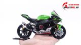  Mô hình xe cao cấp Kawasaki Ninja ZX-10R độ nồi, phuộc trước, ghi đông, đồng hồ, độ pô 1:12 Autono1 Welly D240A 