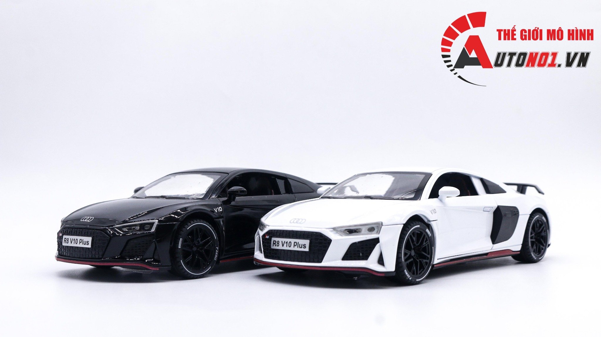  Mô hình xe Audi R8 V10 Plus full open 1:24 Newao OT426 