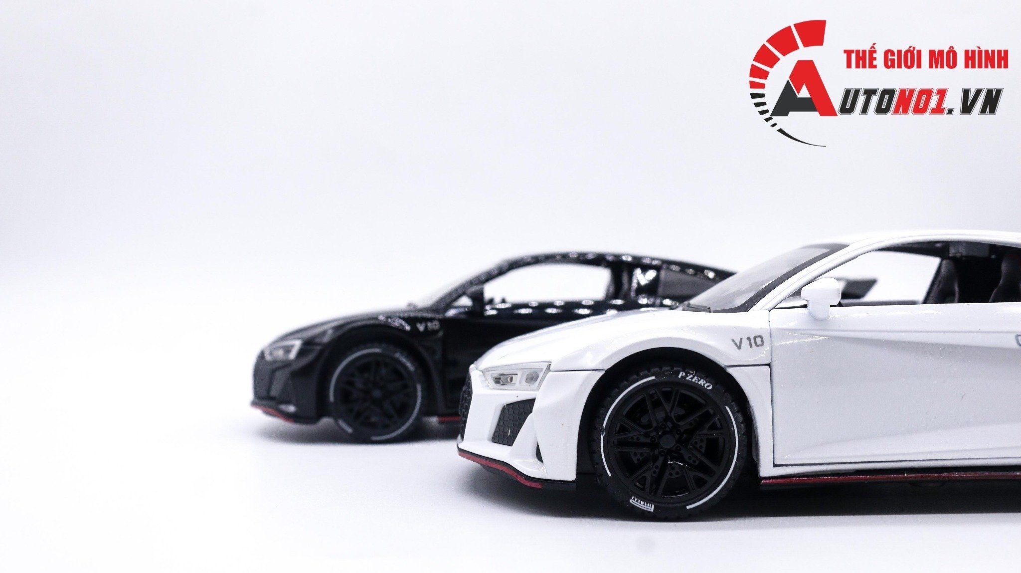  Mô hình xe Audi R8 V10 Plus full open 1:24 Newao OT426 