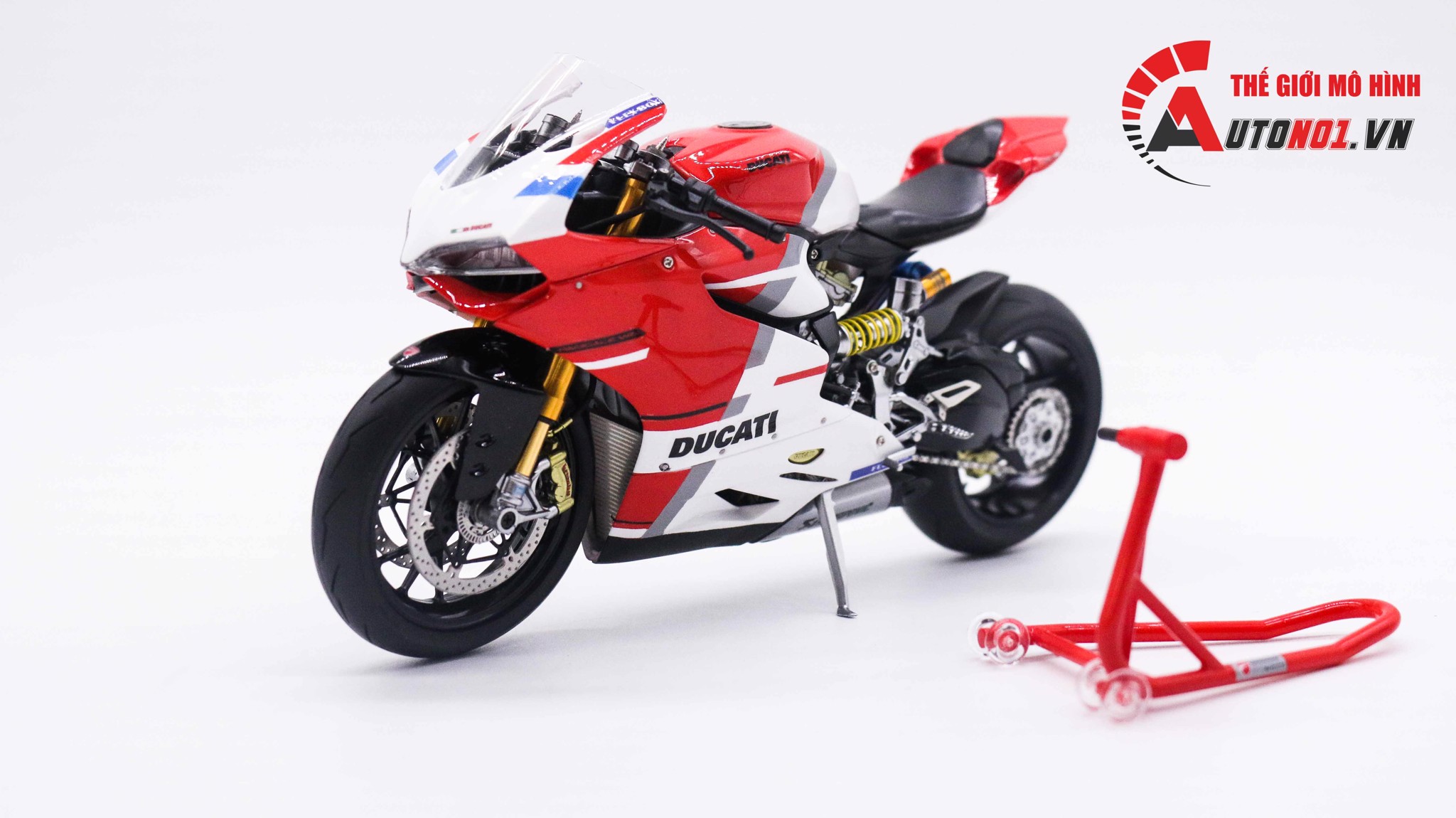  Mô hình xe cao cấp Ducati 1199 Corse Full Up Detail Tỉ Lệ 1:12 Tamiya D125 