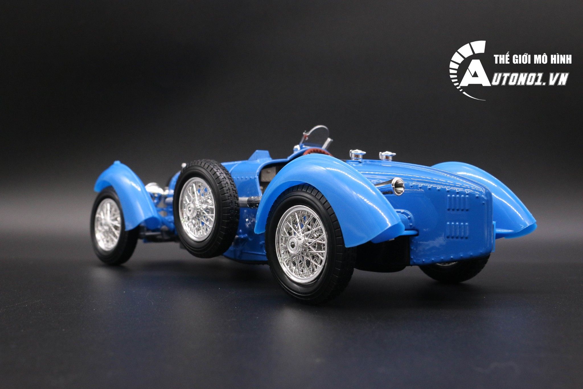  Mô hình xe Bugatti ''Type 59'' 1934 Blue 1:18 Bburago 6581 
