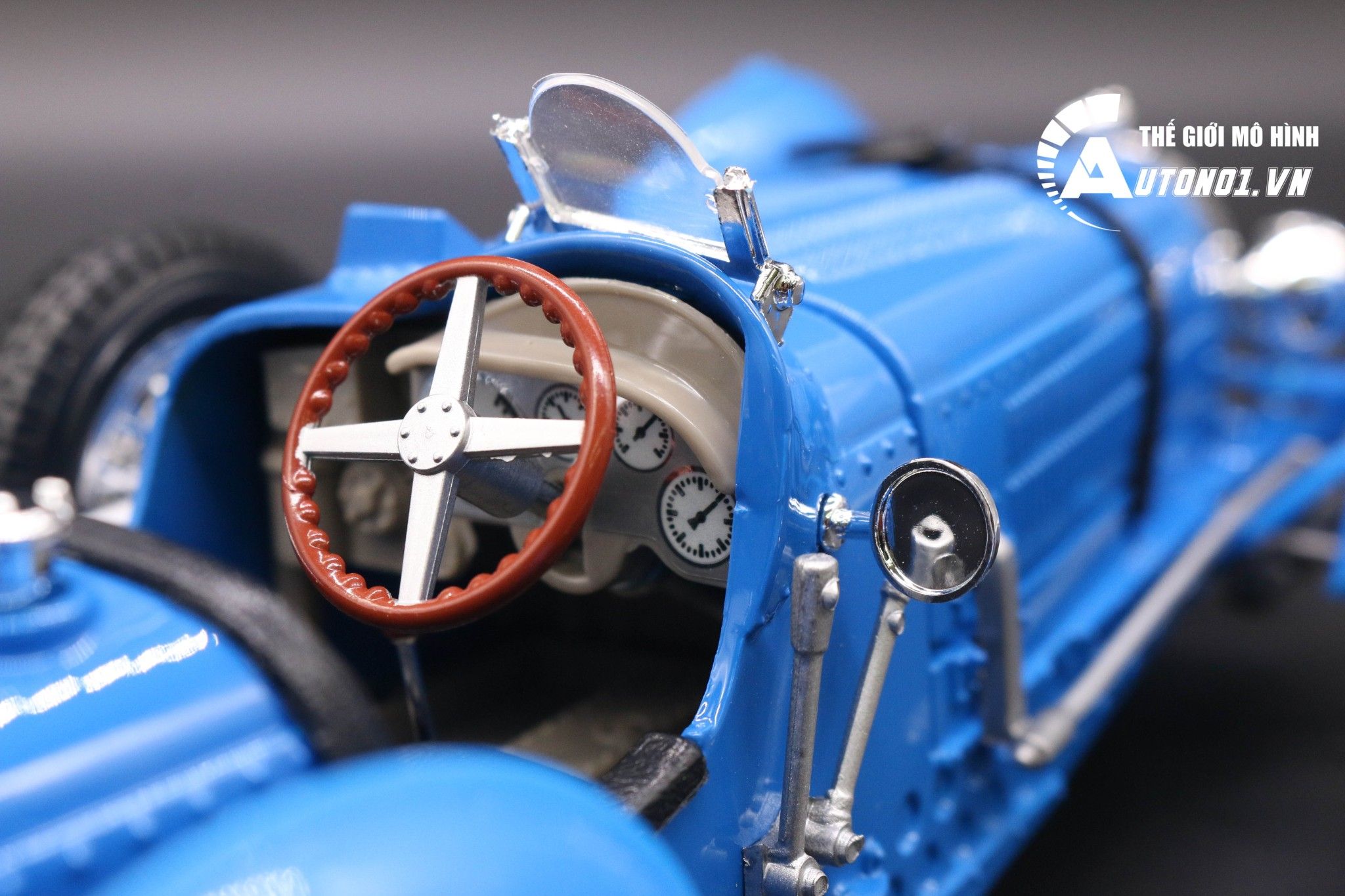  Mô hình xe Bugatti ''Type 59'' 1934 Blue 1:18 Bburago 6581 