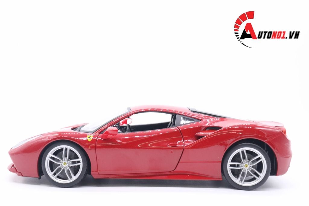 MÔ HÌNH FERRARI 488 GTB RED 1:18 BBURAGO 1798