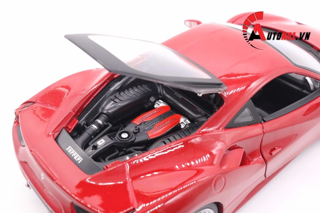 MÔ HÌNH FERRARI 488 GTB RED 1:18 BBURAGO 1798