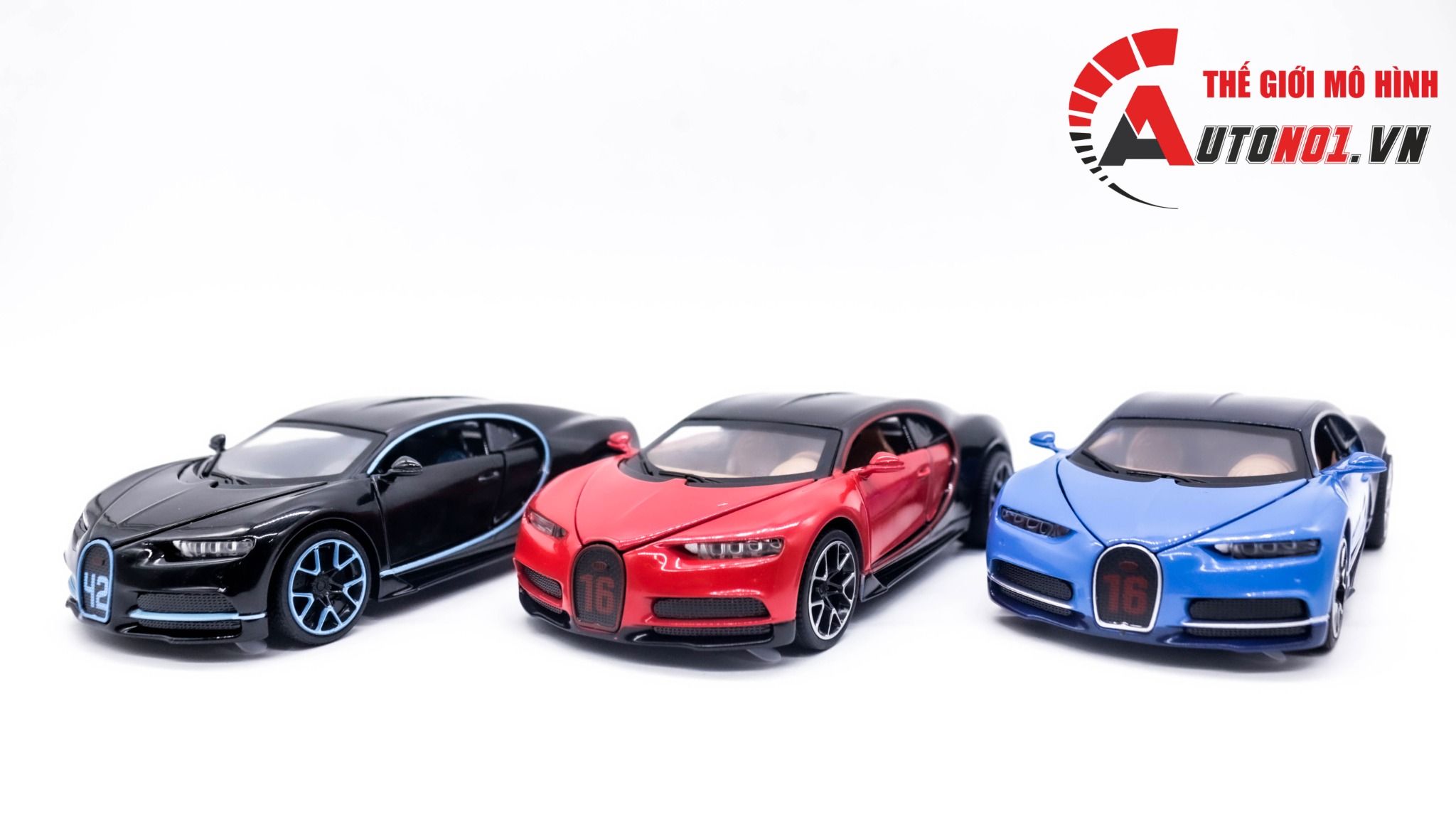  Mô hình xe Bugatti Chiron 2015 tỉ lệ 1:32 Miniauto 3225A OT315 