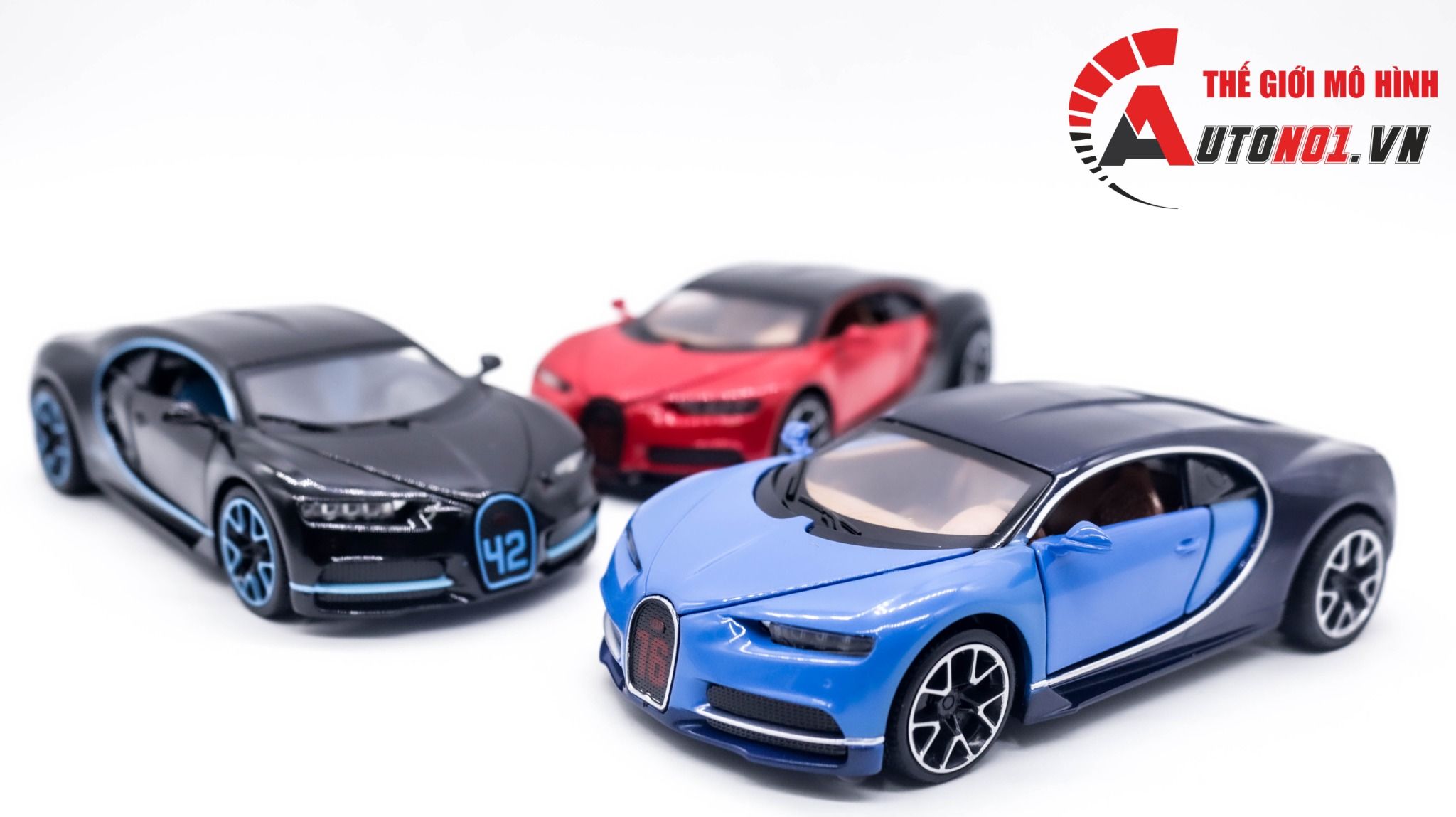  Mô hình xe Bugatti Chiron 2015 tỉ lệ 1:32 Miniauto 3225A OT315 