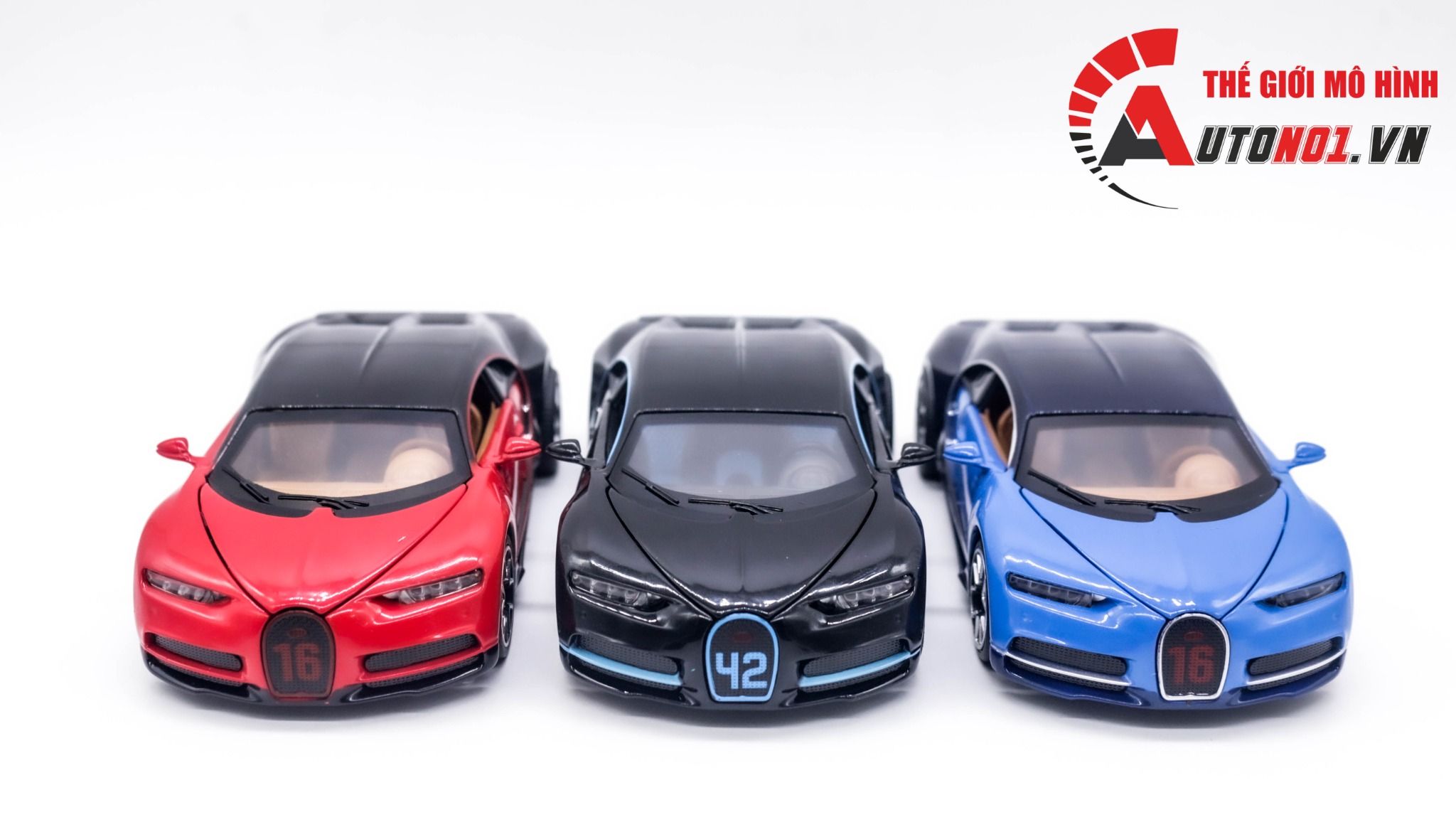  Mô hình xe Bugatti Chiron 2015 tỉ lệ 1:32 Miniauto 3225A OT315 