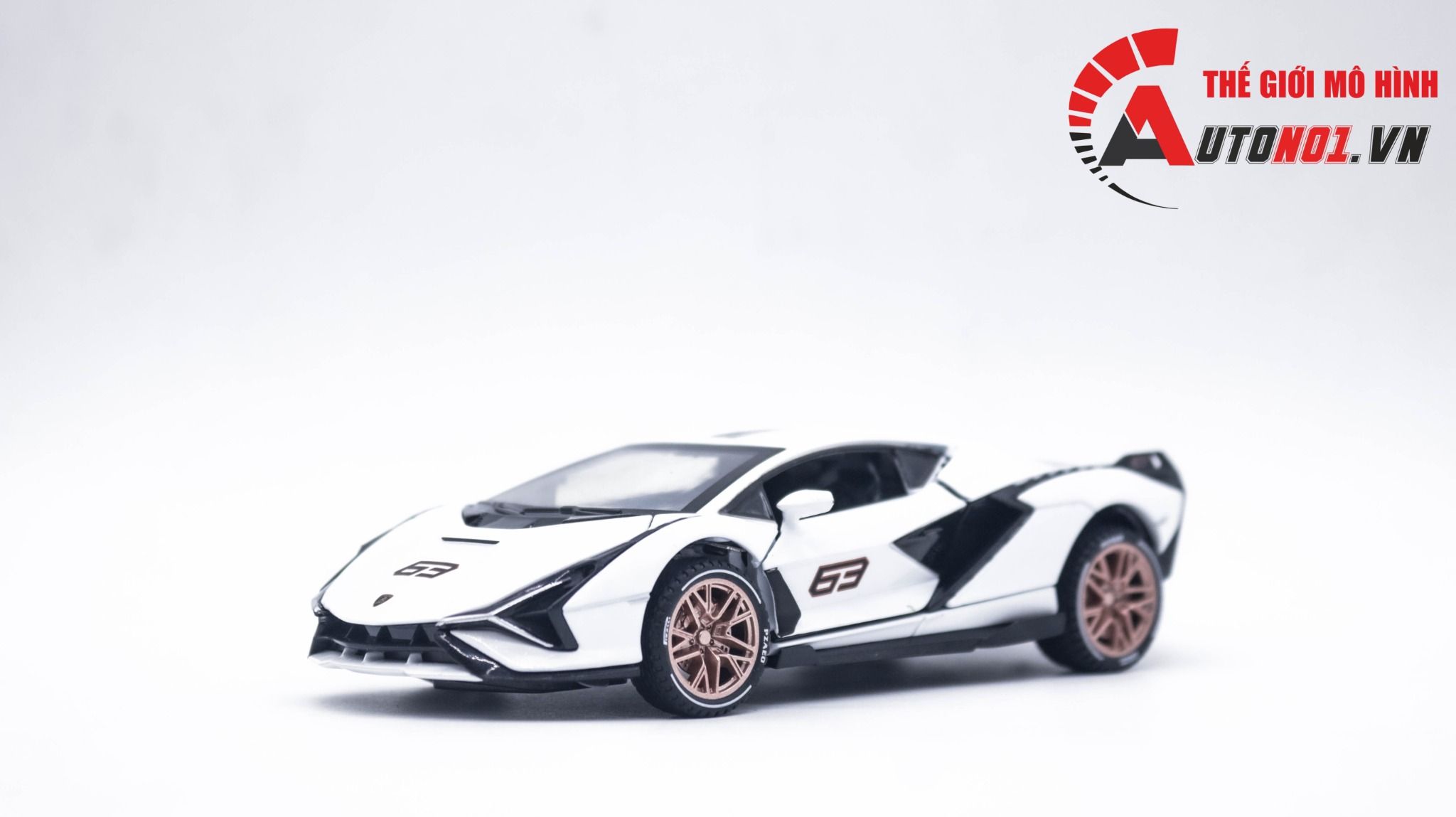  Mô hình xe Lamborghini Sian Rambo Flash tỉ lệ 1:32 Alloy Model OT309A 