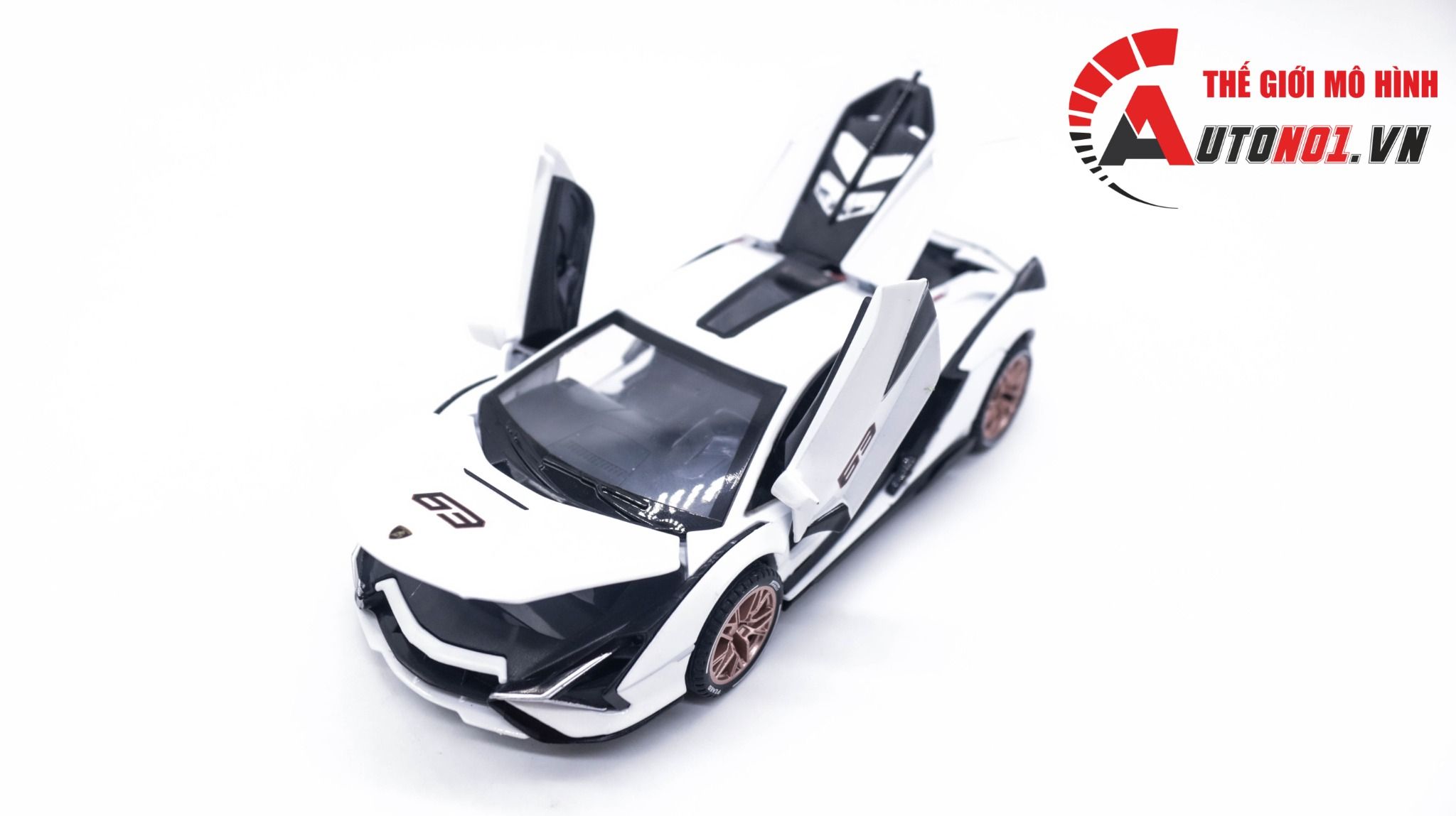  Mô hình xe Lamborghini Sian Rambo Flash tỉ lệ 1:32 Alloy Model OT309A 