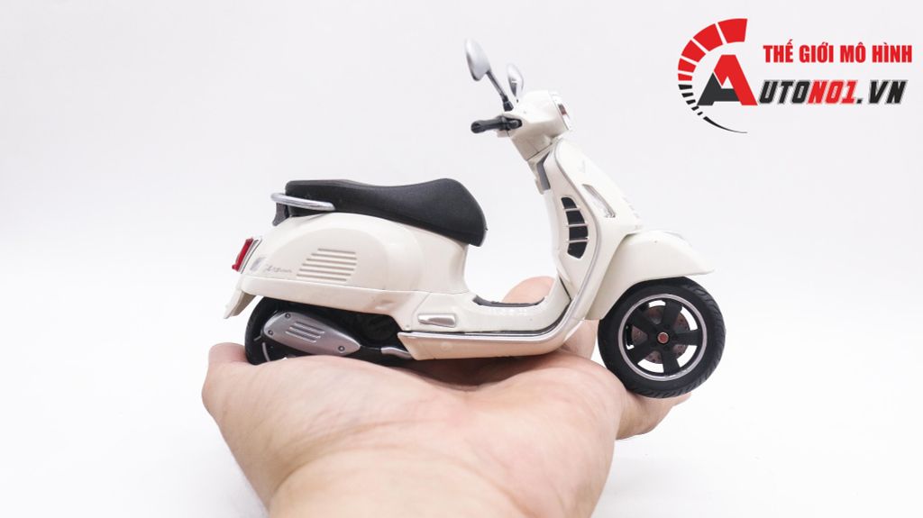 MÔ HÌNH XE VESPA GTS SUPER 2020 1:12 WELLY 7995