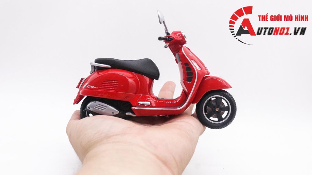 MÔ HÌNH XE VESPA GTS SUPER 2020 1:12 WELLY 7995