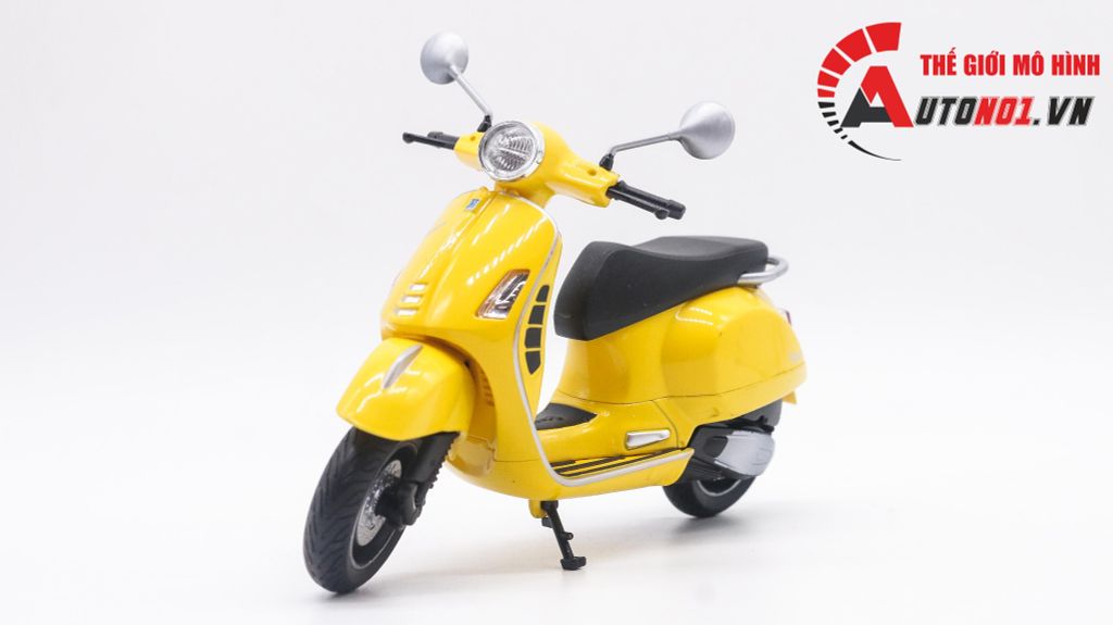 MÔ HÌNH XE VESPA GTS SUPER 2020 1:12 WELLY 7995