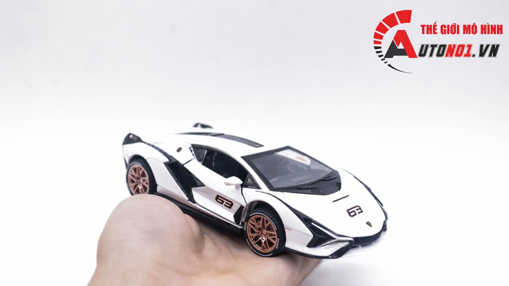  Mô hình xe Lamborghini Sian Rambo Flash tỉ lệ 1:32 Alloy Model OT309A 