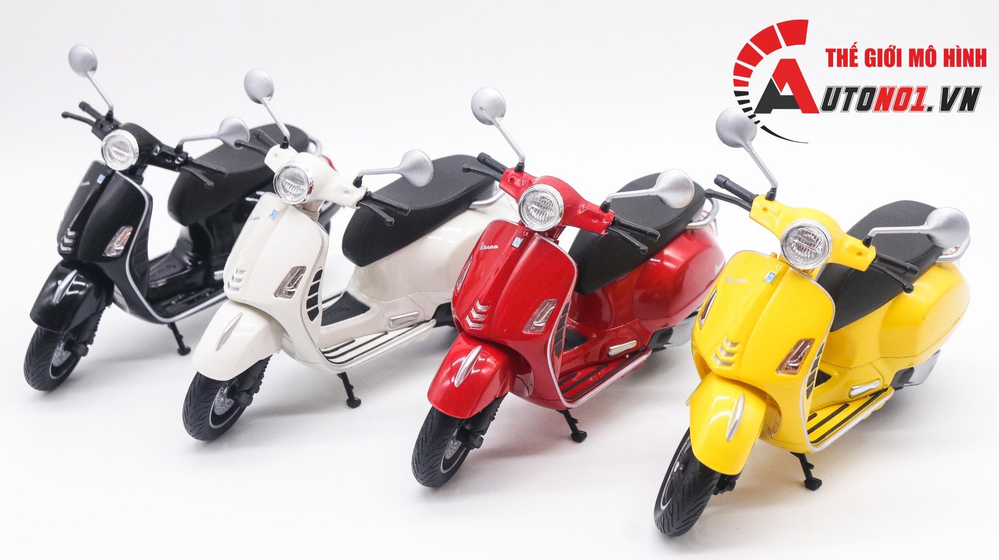  Mô hình xe Vespa GTS super 2020 1:12 Welly 7995 