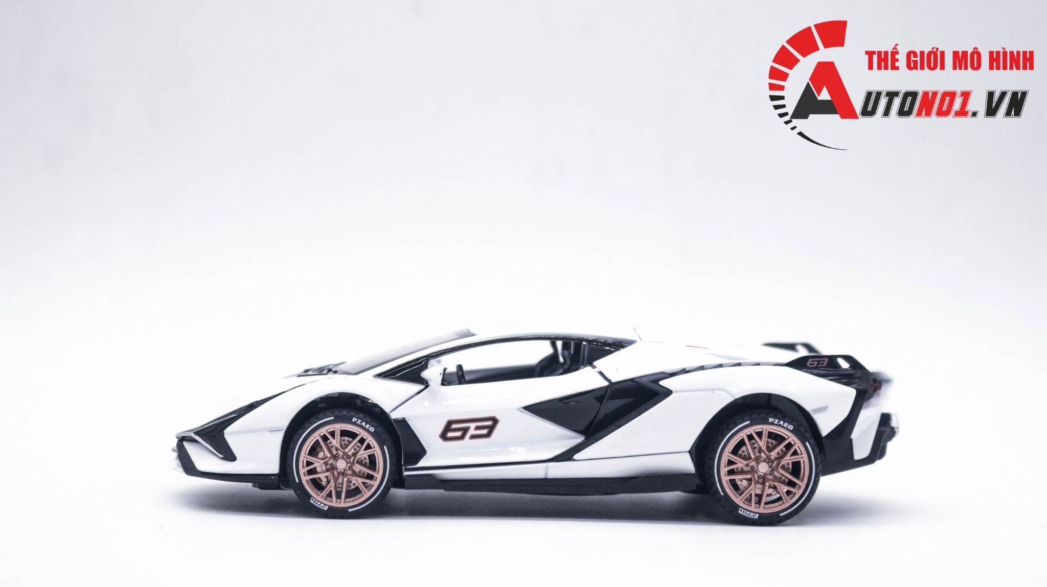  Mô hình xe Lamborghini Sian Rambo Flash tỉ lệ 1:32 Alloy Model OT309A 