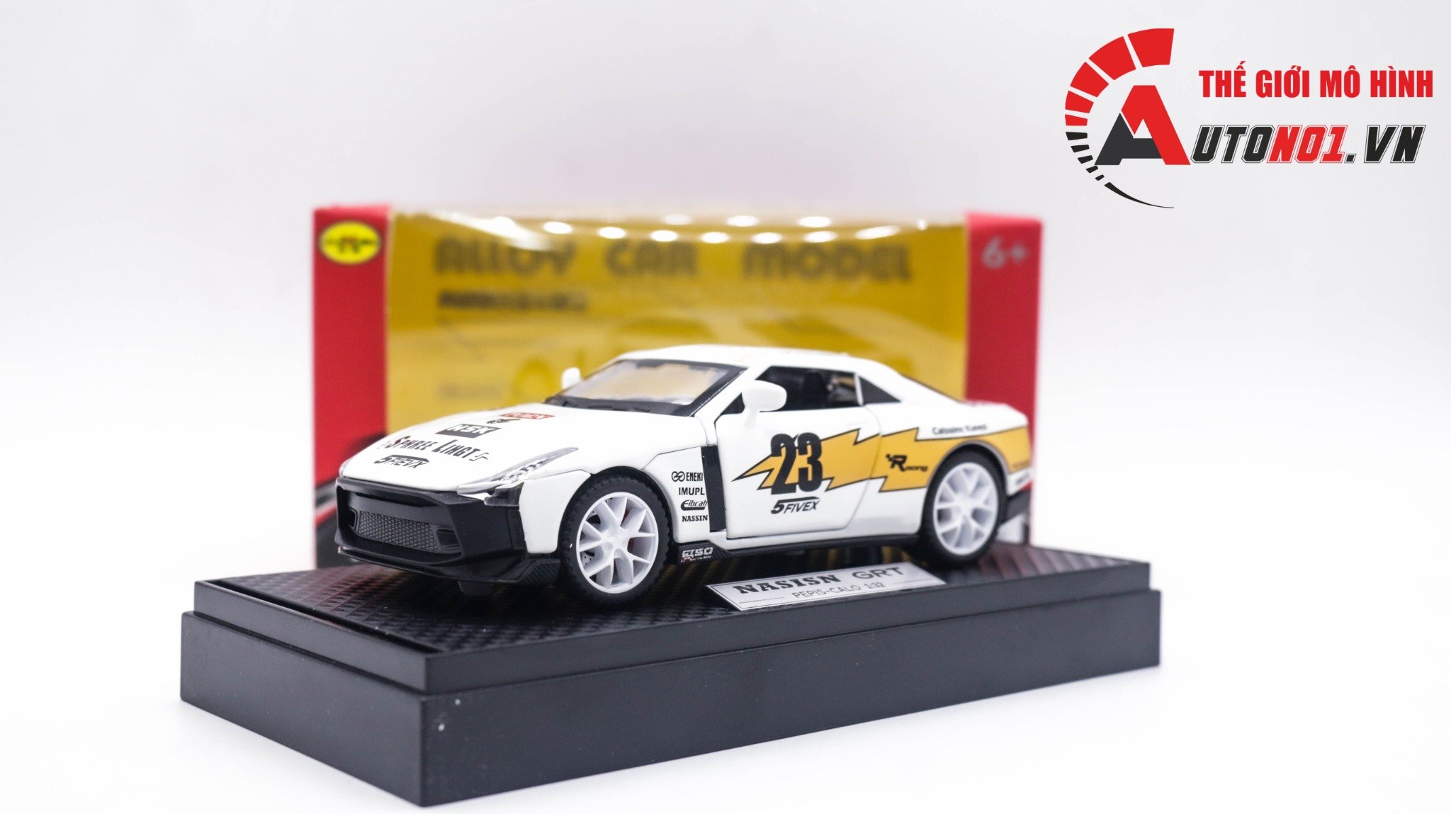  Mô hình xe Nissan GTR 50 Liberty Walk Sphere 23 Light Calsonic tỉ lệ 1:32 Alloy model OT270 