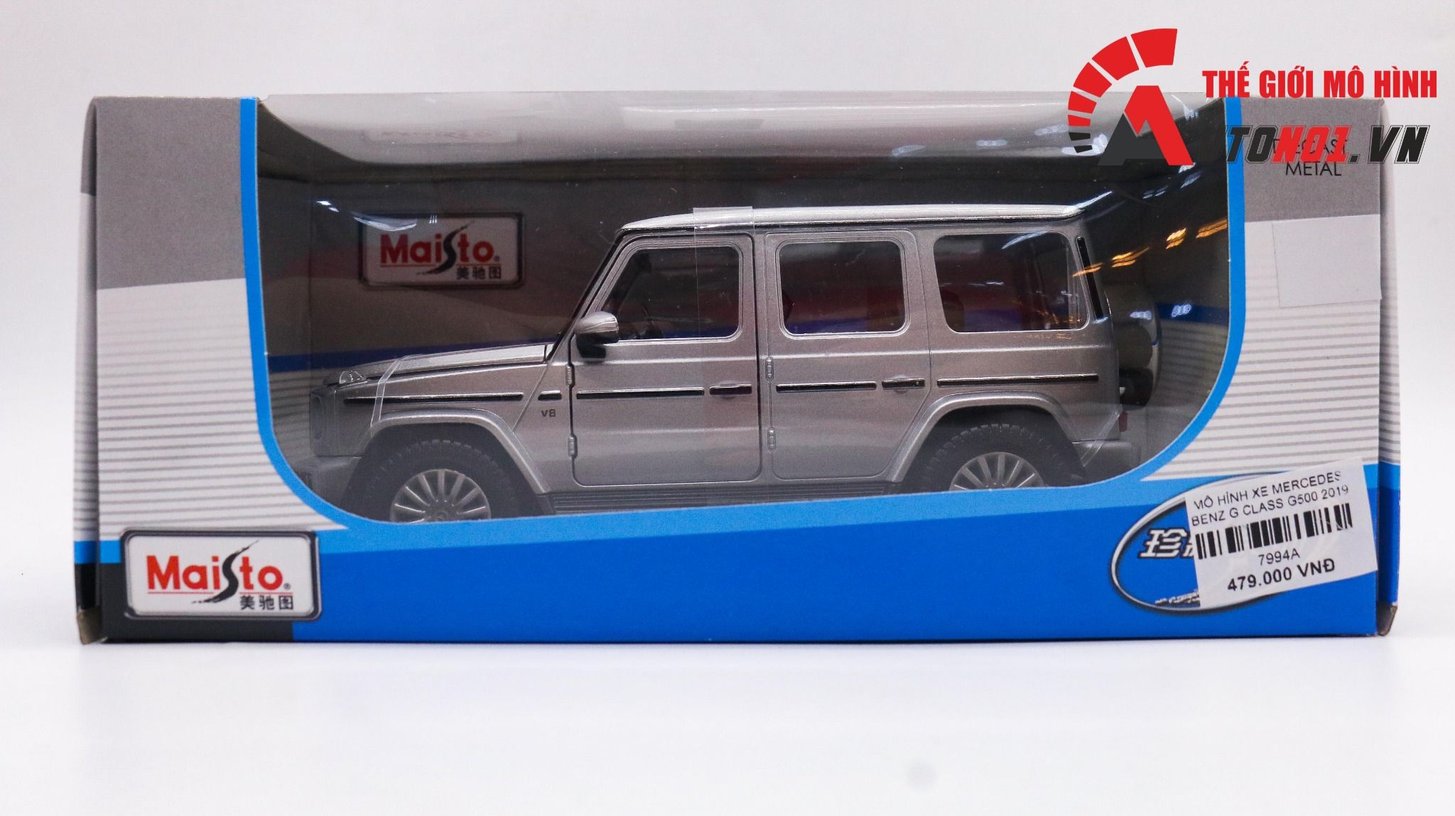  Mô hình xe Mercedes Benz G Class G500 2019 đánh lái được full open 1:25 Maisto 7994 