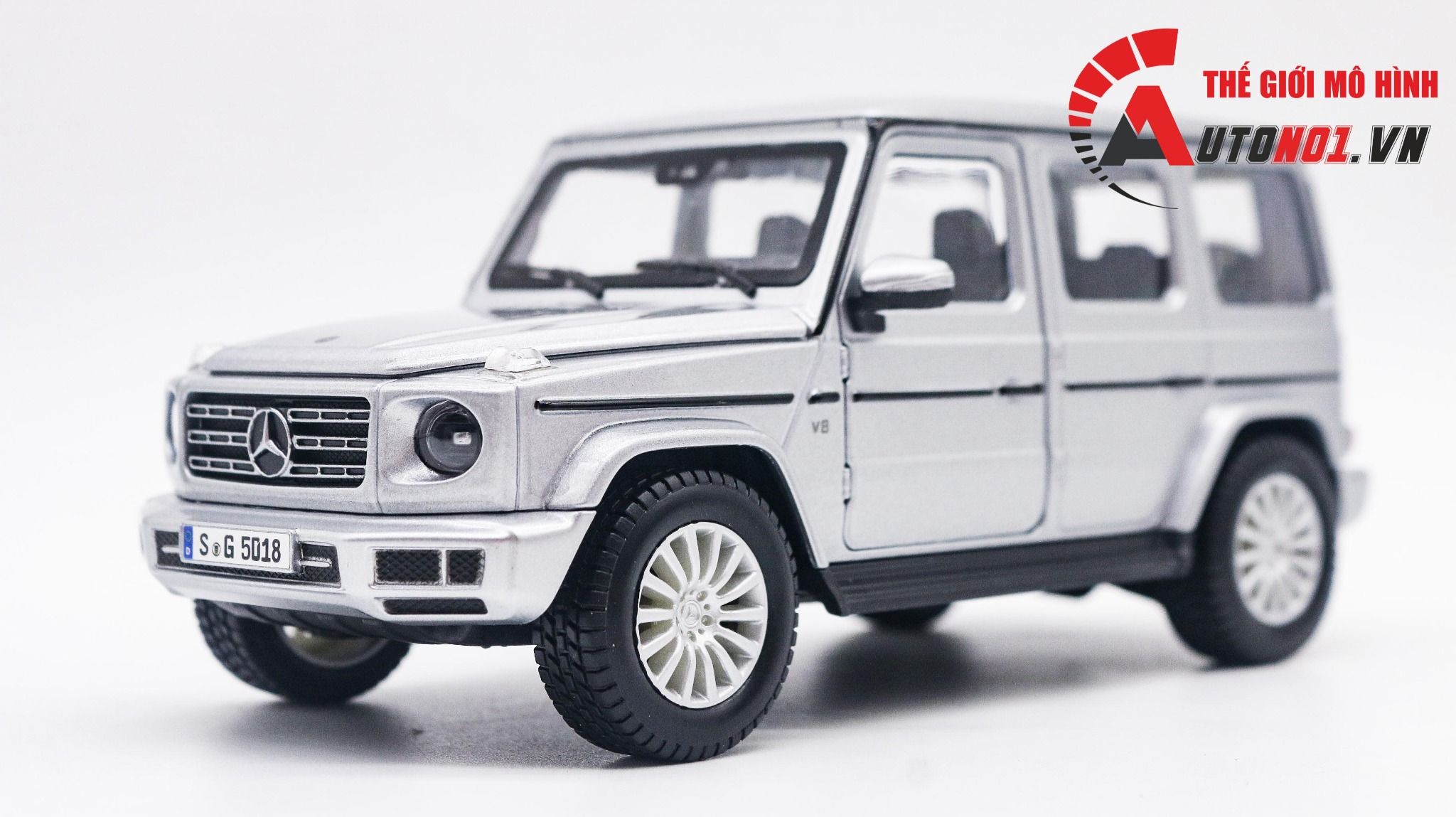  Mô hình xe Mercedes Benz G Class G500 2019 đánh lái được full open 1:25 Maisto 7994 