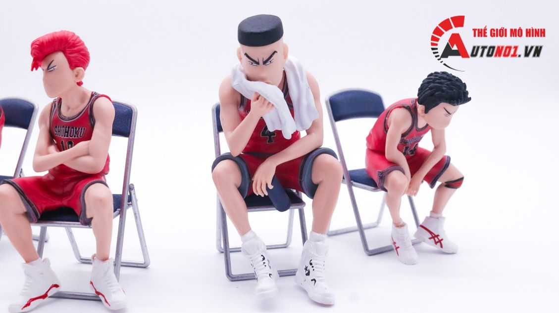  Mô hình nhân vật set 5 Slam Dunk Shohoku có ghế ngồi 10cm FG260 