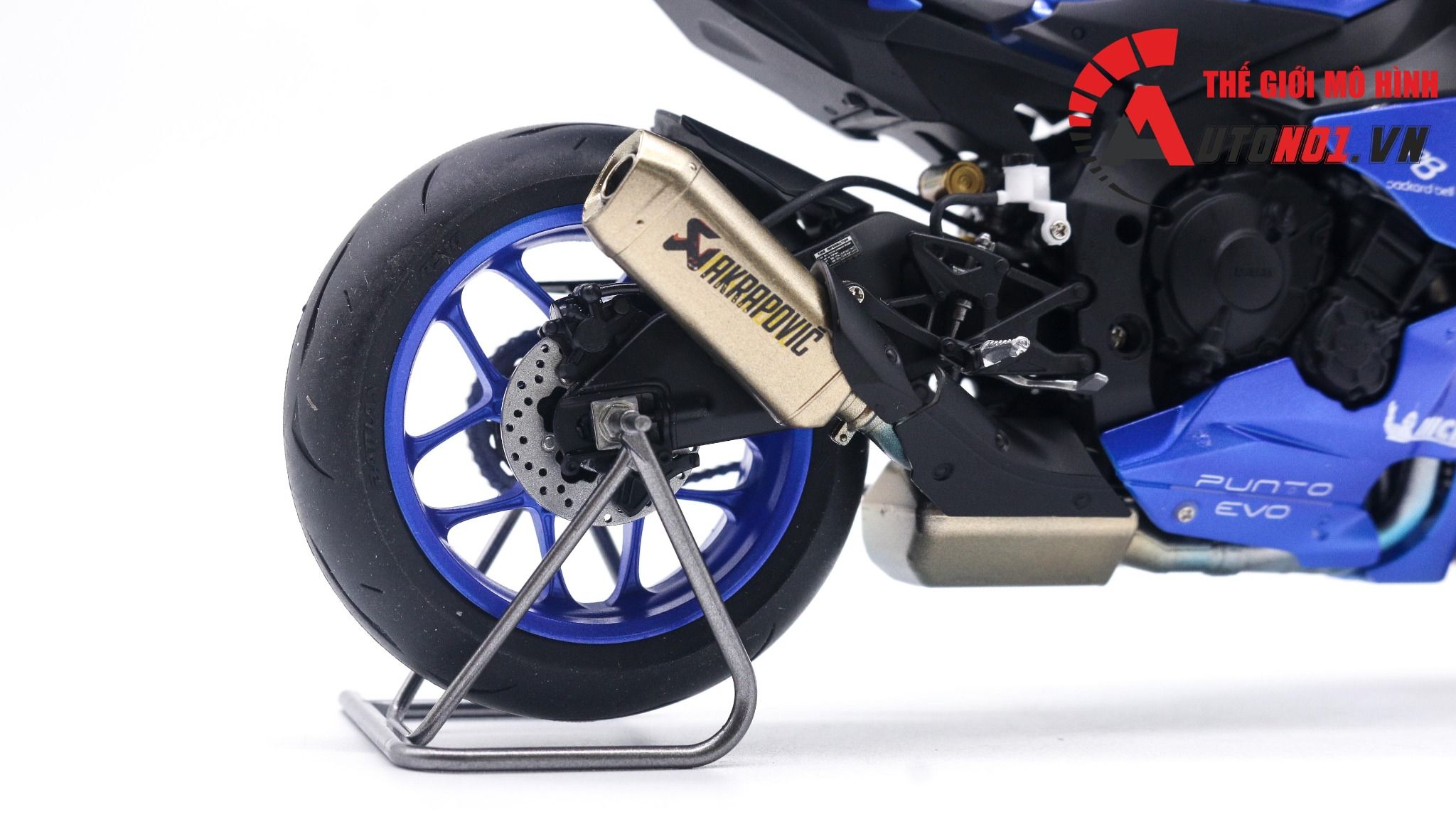  Mô hình xe Yamaha Yzf R1m Blue 1:12 Tamiya D123e 