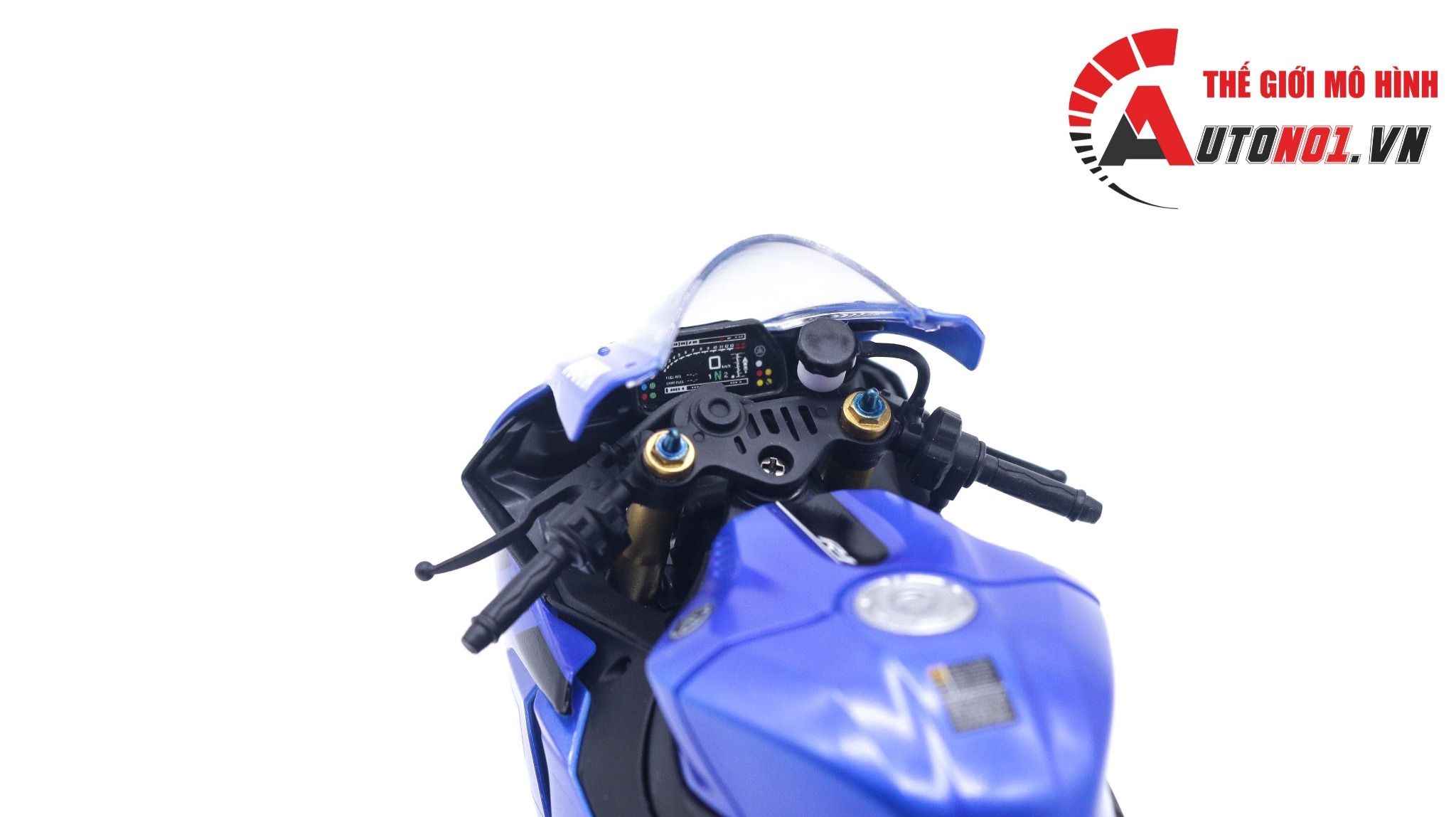  Mô hình xe Yamaha Yzf R1m Blue 1:12 Tamiya D123e 