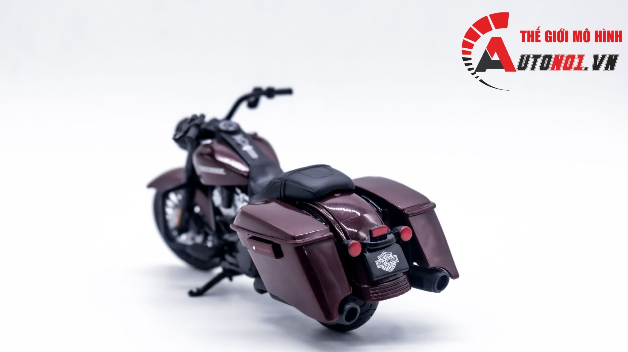  Mô hình xe mô tô Harley 2017 Road King Special nâu đỏ tỉ lệ 1:18 Maisto MT054 