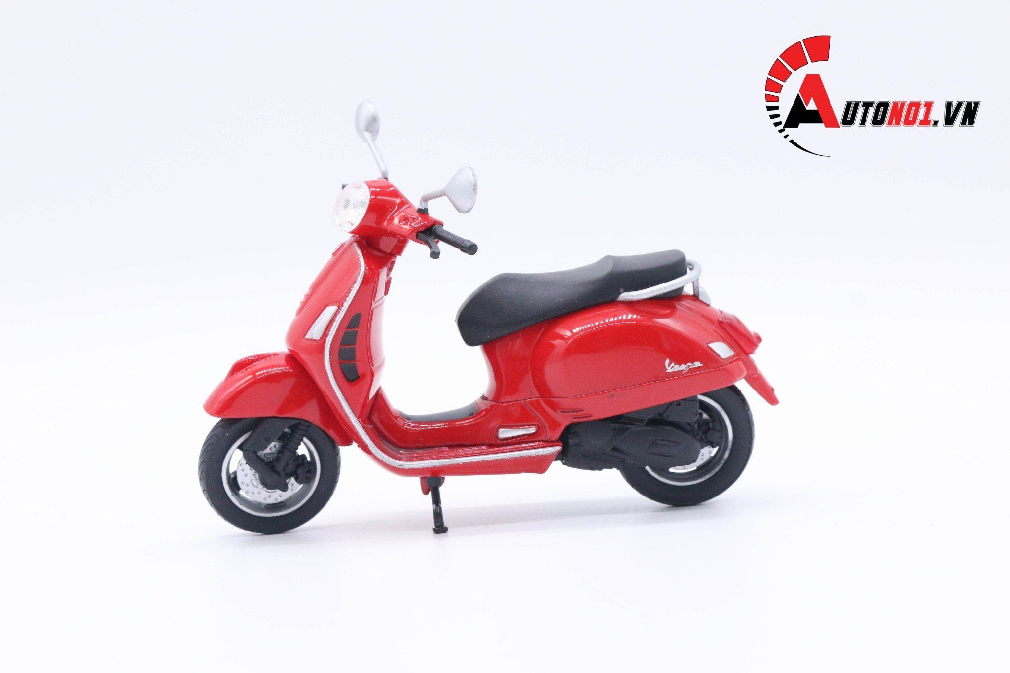  Mô hình xe Vespa gts 125cc 2017 red 1:18 Welly MT078I 