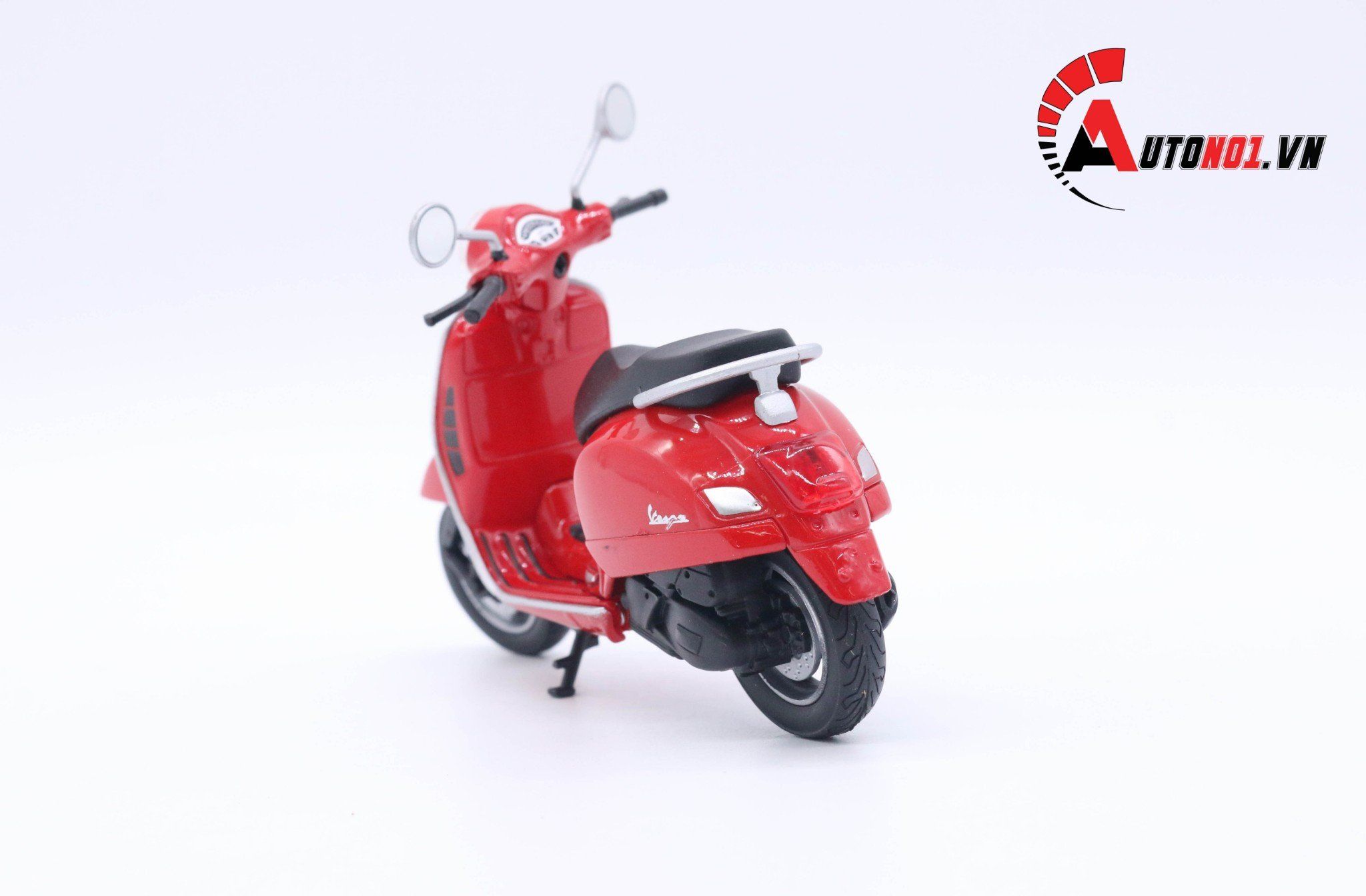  Mô hình xe Vespa gts 125cc 2017 red 1:18 Welly 7171I 