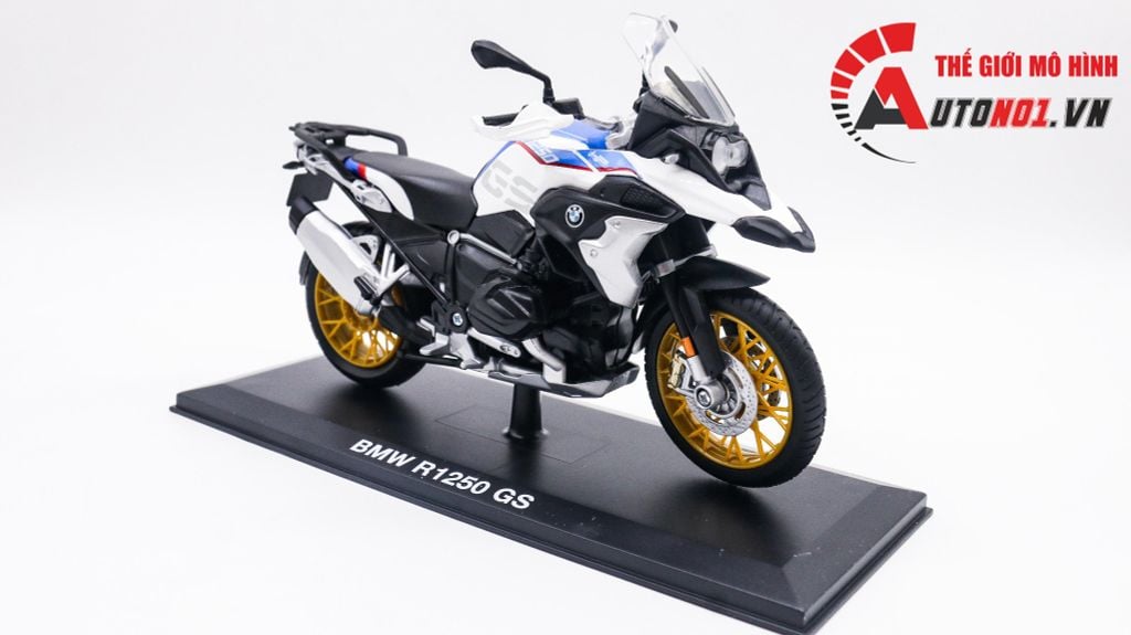 MÔ HÌNH XE BMW R1250 GS WHITE 1:12 MAISTO 6776