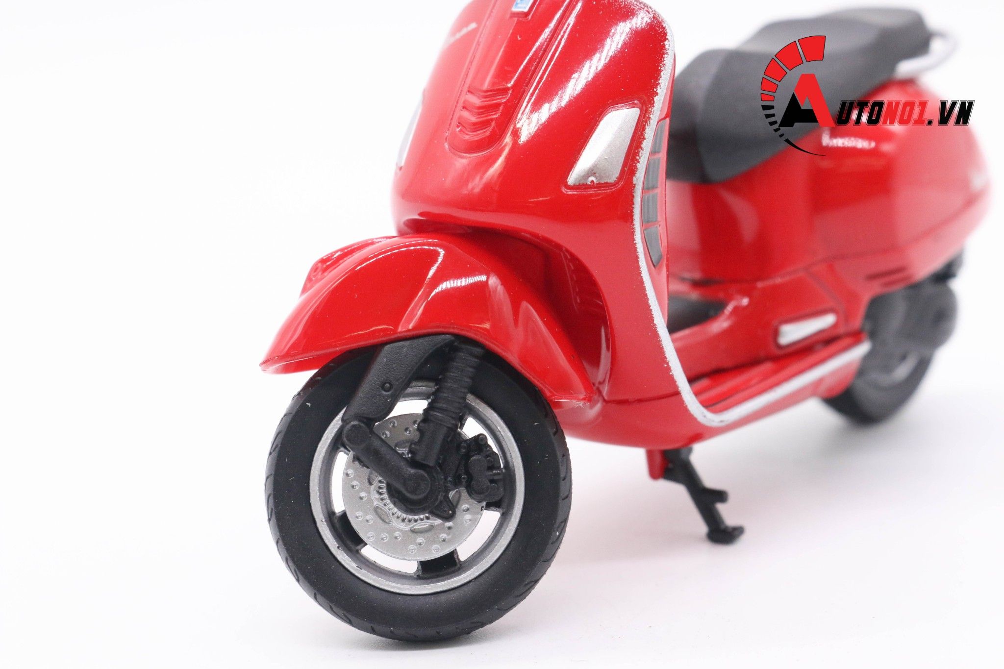  Mô hình xe Vespa gts 125cc 2017 red 1:18 Welly MT078I 