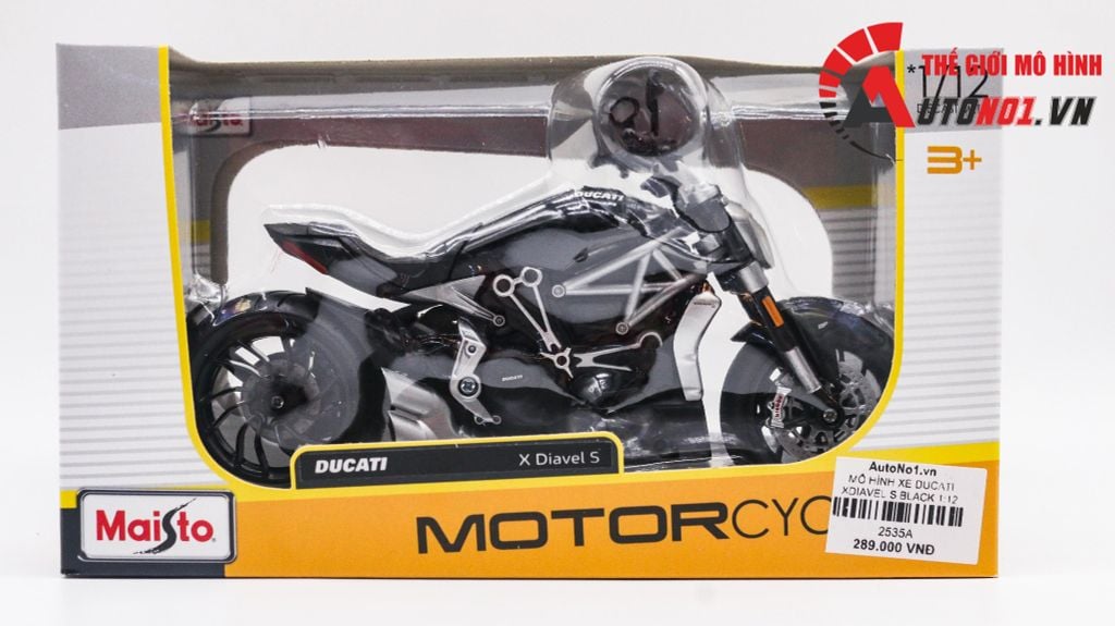 MÔ HÌNH XE DUCATI XDIAVEL S BLACK 1:12 MAISTO 2535A