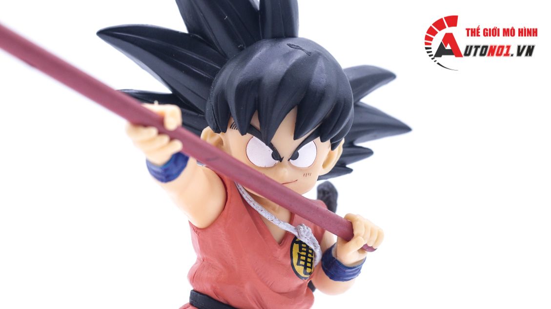  Mô hình nhân vật Dragonball Goku kid mặc đồng phục wudo cầm gậy 13cm FG232 