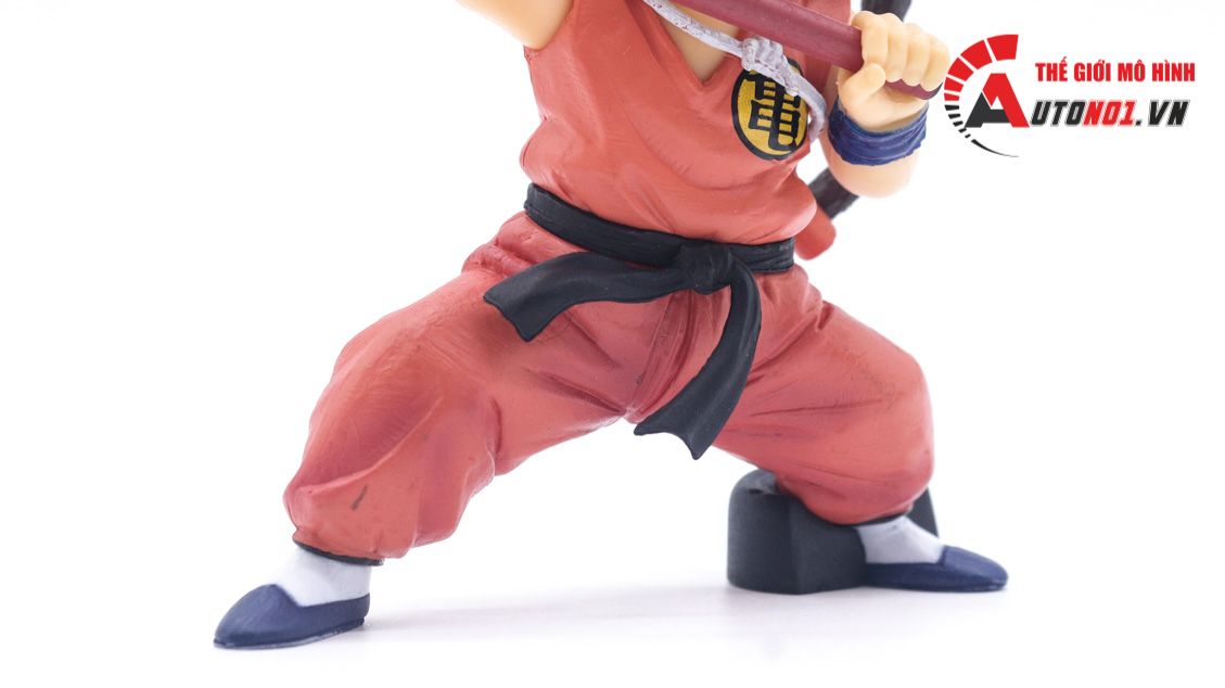  Mô hình nhân vật Dragonball Goku kid mặc đồng phục wudo cầm gậy 13cm FG232 