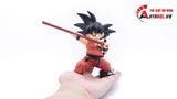  Mô hình nhân vật Dragonball Goku kid mặc đồng phục wudo cầm gậy 13cm FG232 