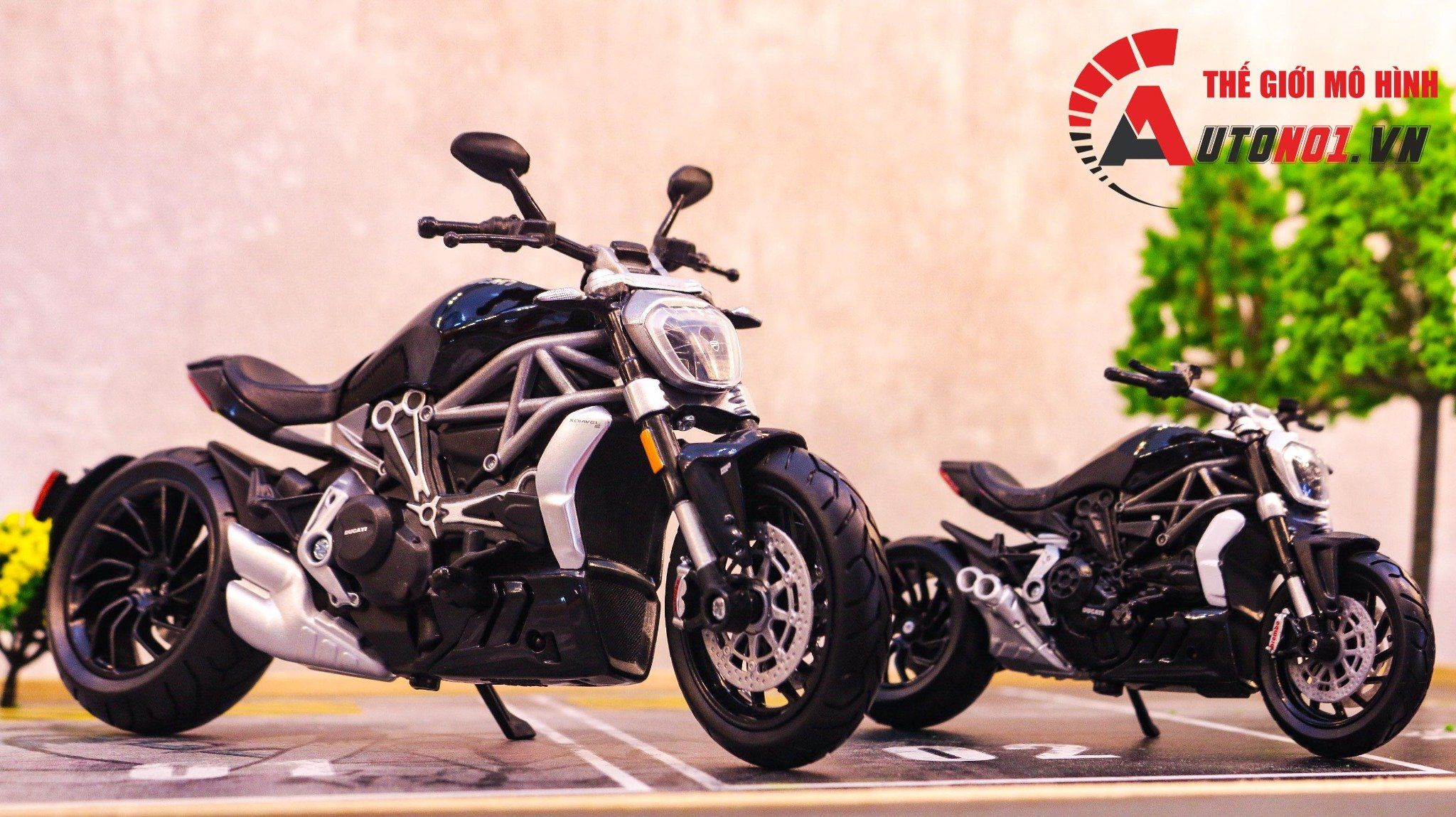  Mô hình xe Ducati XDiavel S black 1:12 Maisto MT074A 