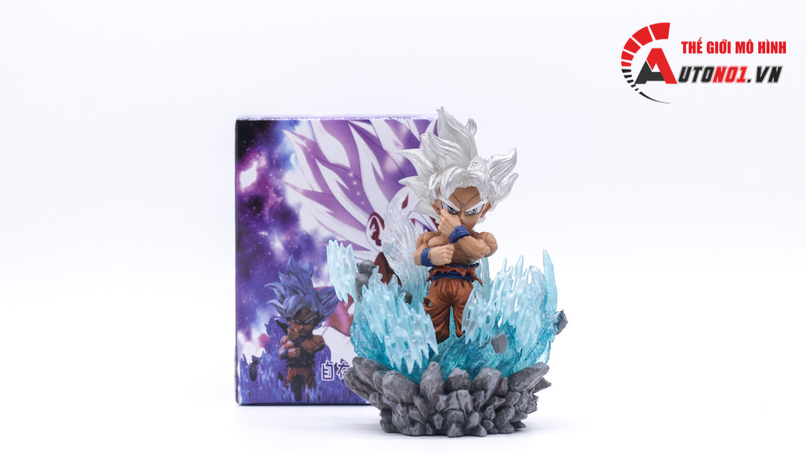  Mô hình nhân vật Dragonball Songoku super saiyan white bản năng vô cực 11 cm FG227 