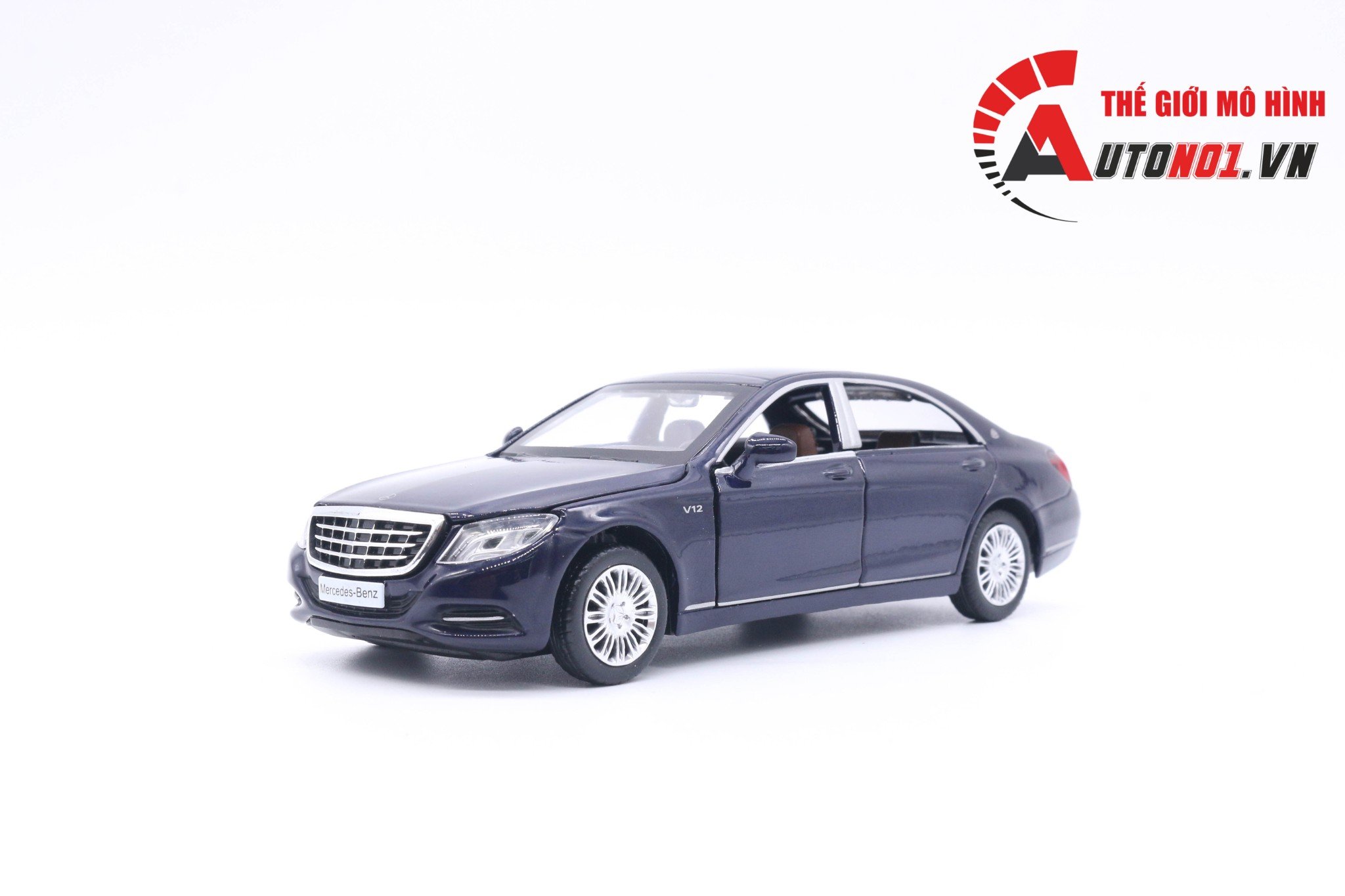 XE MÔ HÌNH MERCEDES-BENZ S600 BLUE 1:32 MSZ CÓ HỘP 4745