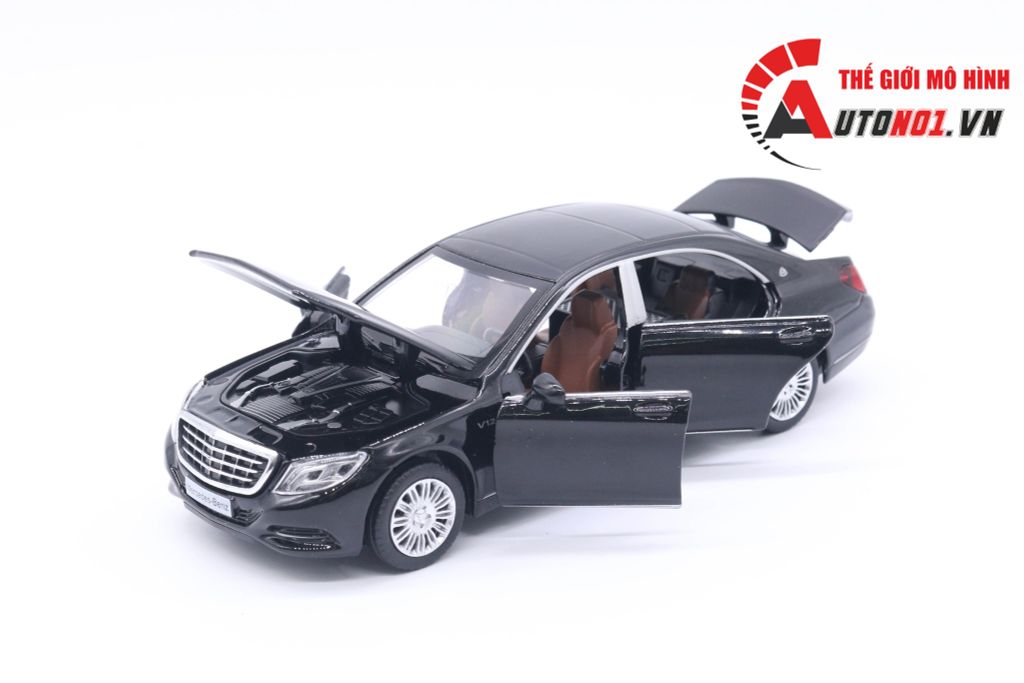 XE MÔ HÌNH MERCEDES-BENZ S600 BLACK 1:32 MSZ CÓ HỘP 4746