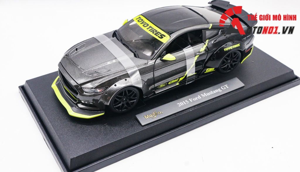 MÔ HÌNH XE FORD MUSTANG GT 2015 DESIGN METALIC GREY 1:18 MAISTO 7952