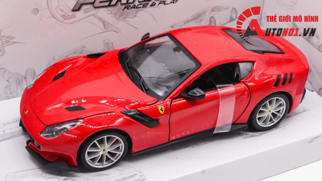 MÔ HÌNH XE FERRARI F12 TDF RED 1:24 BBURAGO 4462