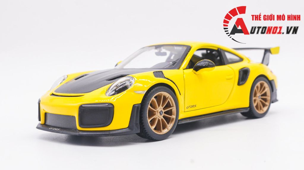 MÔ HÌNH XE PORSCHE 911 GT2 RS 2018 YELLOW 1:24 MAISTO 5749